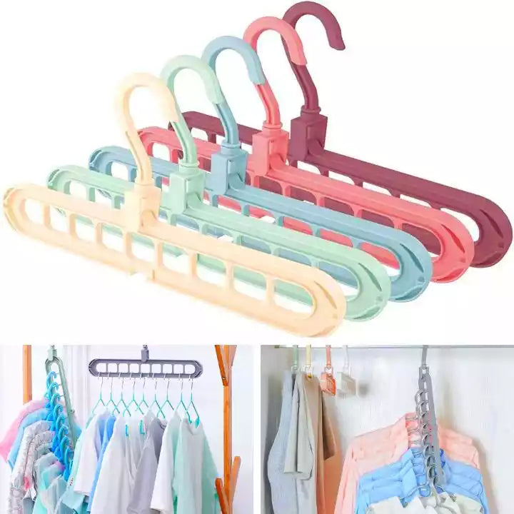 SET X4 GANCHOS ORGANIZADORES DE ROPA