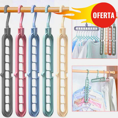 SET X4 GANCHOS ORGANIZADORES DE ROPA